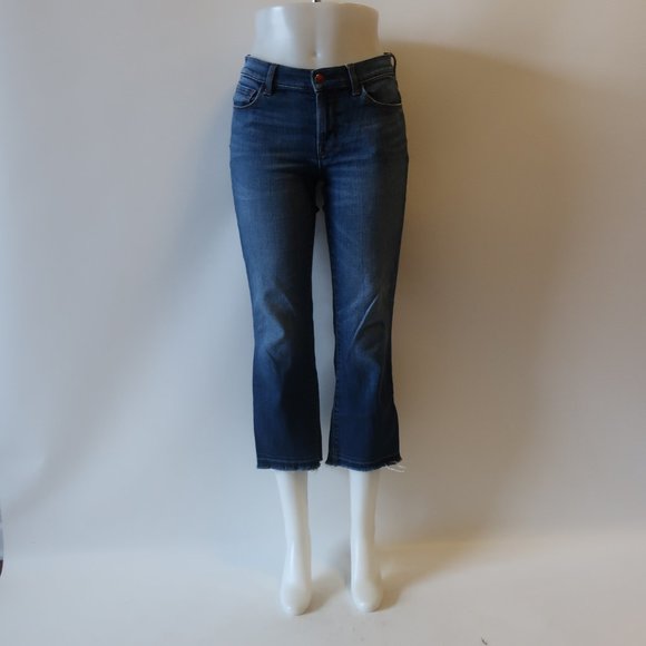 J BRAND DENIM RAW EDGE CROPPED DENIM JEANS 28 * - Picture 1 of 14